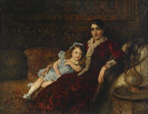 Interior with Mother and Daughter