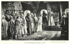 Ivan the Terrible Choosing a Wife (engraving) by Konstantin Egorovich Makovsky