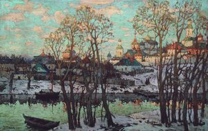 Cityscape by Konstantin Ivanovich Gorbatov