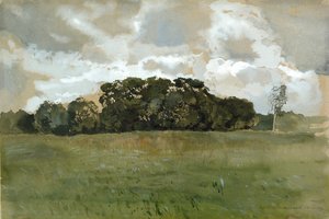 Landscape with Grey Clouds by Konstantin Somov