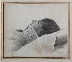Dimitri Venevitinov on the Deathbed by Konstantin Yakovlevich Afanasyev