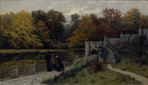 The Lazienki Park, 1886