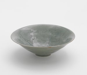 Bowl with Molded Peony Vinescroll Design