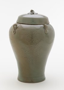 Jar with Incised Design of Lotus Sprays, Second Half of 12th Century