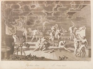 A Russian Bathhouse. Les peuples de la Russie ou description des moeurs by Charles de...