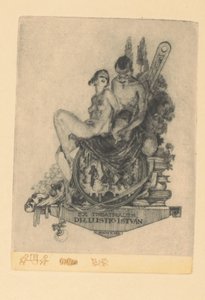 Ex Libris of István Lusztig by Kornél Révész
