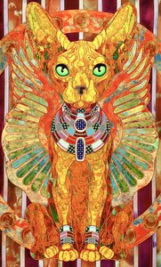 Mystical Egyptian Cat