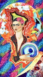 Surreal Floral Crown Woman