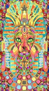 Vibrant Cat Pharaoh