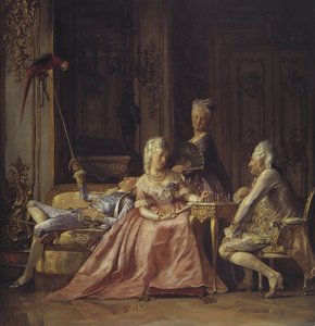 Scene from the Court of Christian VII by Kristian Zahrtmann