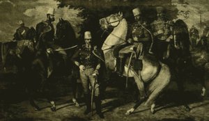Officers of the 1849 Károlyi Hussar Regiment by Károly Lotz