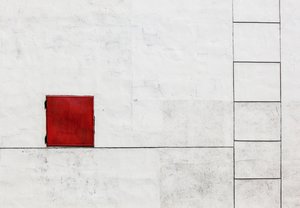 Red Square White Wall