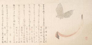 Flower-Vase of Horn and a Butterfly
