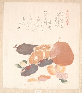 Oranges and Dried Persimmons by Kubo Shunman
