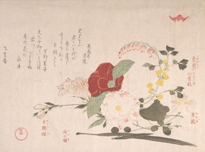 Spring Rain Collection, vol. 2: Cut Flowers: Clematis, 1815 Year of the Ox by Kubo Shunman
