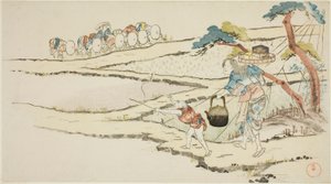 Taking Food to Rice Planters by Kubo Shunman