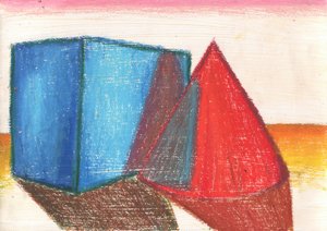 Blue Cube Red Cone
