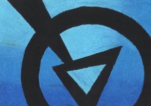 Bold Blue Abstract Shapes