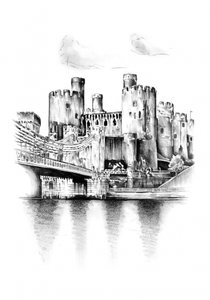 Conwy Castle Reflection