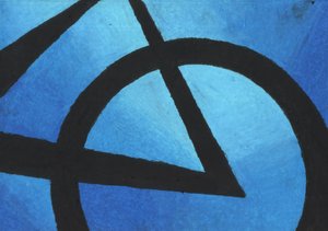 Deep Blue Abstract Forms