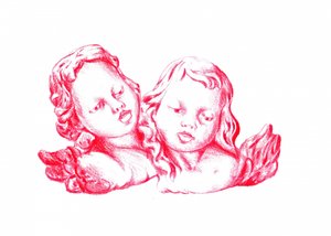 Dreaming Red Cherubs