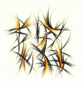 Fiery Abstract Curves
