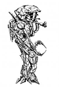 Futuristic Robot Warrior