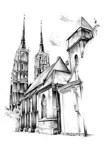Gothic Cathedral Sketch