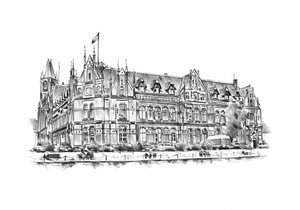 Historic City Landmark Sketch