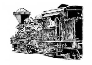 Historic Steam Locomotive by Kulik