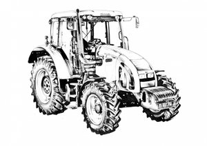 Modern Farm Tractor