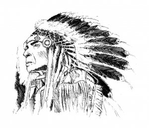 Native American Chief Portrait