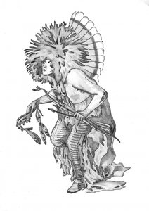Native American Feathered Warrior