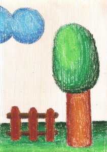 Peaceful Country Drawing