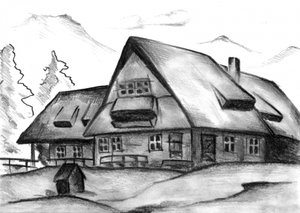 Snowy Mountain Retreat by Kulik