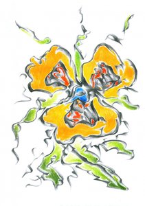 Vibrant Abstract Bloom