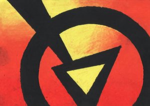 Vibrant Circle Triangle by Kulik