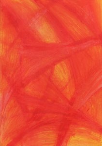 Vibrant Red Orange Abstract