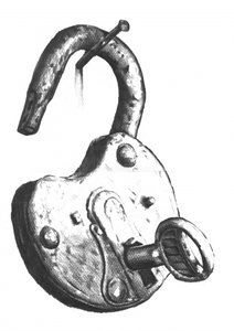 Vintage Padlock And Key by Kulik