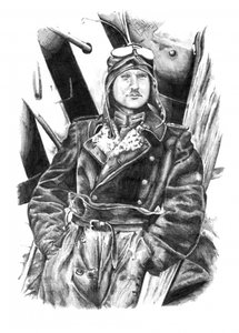Vintage Pilot Portrait