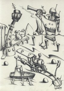 Whimsical Mechanical Dreamscape
