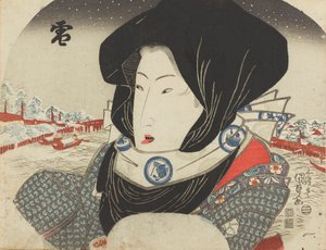 Snow, from the Series Snow, Moon and Flowers by Kunisada