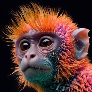 monkey in color 3
