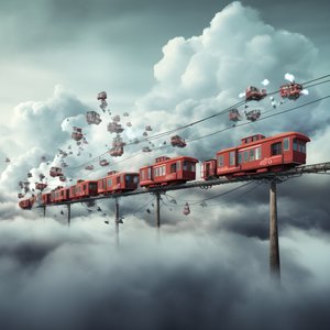 A Fast Moving Social Media Train Flying Through the Clouds Hanging by a Thread 4