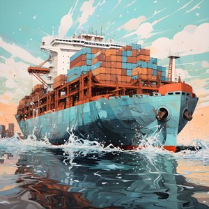 A Large Ship in the Water 4