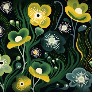 Contemporary Abstract Forms Marimekko 1 by Kurt Heppke