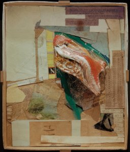 Untitled (Image with Root Wood or Composition with Box) by Kurt Schwitters