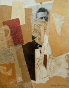 Untitled (With Early Portrait of Kurt Schwitters) by Kurt Schwitters