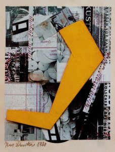 Untitled (With Yellow Form) by Kurt Schwitters