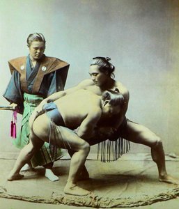 Sumo Wrestlers, c.1880